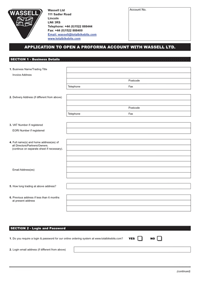 Dealer application form